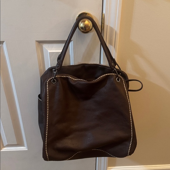 Plinio Visona Vintage Brown Italian Leather Bag - Picture 2 of 11